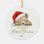 Bear Baby's First Christmas Ornament (Vorne)