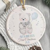 Bear Baby's First Christmas Ornament Wald