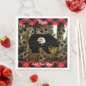 Bear Bald Eagle Serviette (Beispiel)
