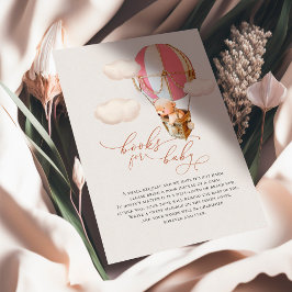 Bear Balloon Baby Books Enclosure Card Begleitkarte