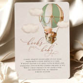 Bear Balloon Baby Books Enclosure Card Begleitkarte