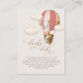 Bear Balloon Baby Books Enclosure Card Begleitkarte (Vorderseite)