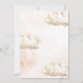 Bear Balloon He or She Gender Reveal Invitation Einladung (Rückseite)