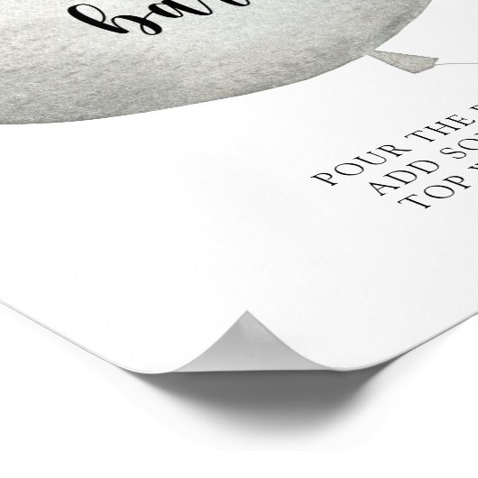 Bear Balloon \ Mama-osa-Bar-Poster Poster (Ecke)