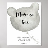 Bear Balloon \ Mama-osa-Bar-Poster Poster (Vorne)