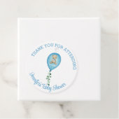 Bear Balloon Personalisiert Danke, Baby Dusche Geschenkanhänger (Beispiel)