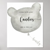 Bear Balloon rät, wie viele Bonbons Poster (Vorne)