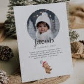 Bear Balloon Weihnachtsmannmütze - Foto Geburtstag Einladung