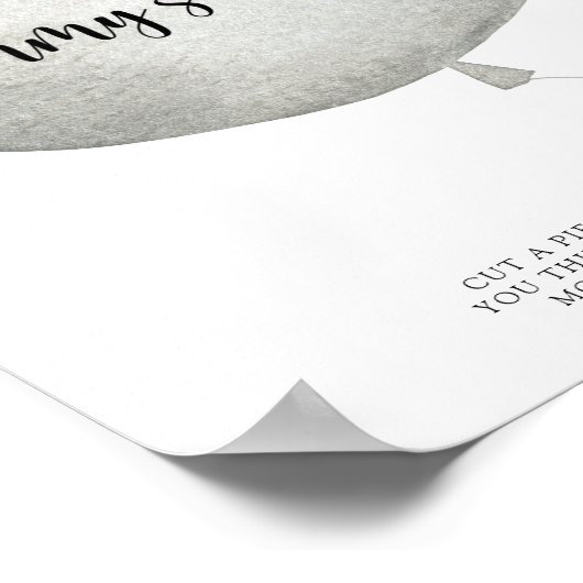 Bear Balloon Wie groß ist Mama's Bauch-Spiel Poste Poster (Ecke)