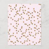 Bear Balloons Baby Girl Shower Einladung (Rückseite)