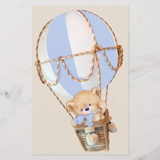 Bear Balloons Baby Predictions & Advice Game Flyer (Hinten)