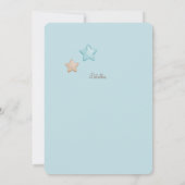 Bear Balloons Baby Shower Boy Spanische Einladung (Rückseite)