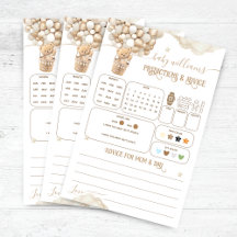 Bear Balloons Baby Shower Vorhersagen Spiel