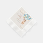 Bear Balloons Babydusche Papier Napkins Serviette (Ecke)