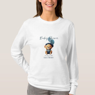 Bear Balloons Babydusche Personalisierter T - Shir T-Shirt