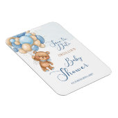 Bear Balloons Babydusche Save the Date Magnet (Rechte Seite)