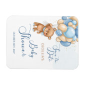 Bear Balloons Babydusche Save the Date Magnet (Horizontal)
