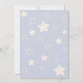 Bear Balloons Bearly Wait Baby Boy Dusche Einladung (Rückseite)