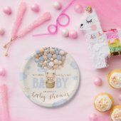 Bear Balloons Bearly Wait Baby Boy Dusche Pappteller (Party)