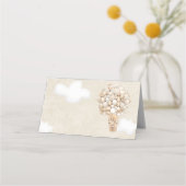 Bear Balloons Bearly Wait Baby Dusche Platzkarte (Rückseite)