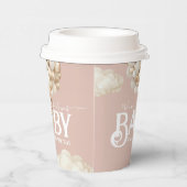 Bear Balloons Bearly Wait Baby Girl Dusche Pappbecher (Rechts)