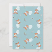 Bear Balloons Bearly Wait Boy Baby Dusche Einladung (Rückseite)