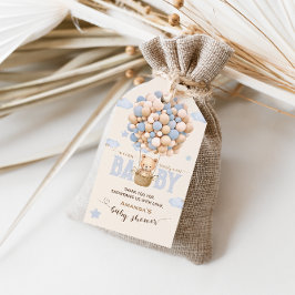 Bear Balloons Bearly Wait Boy Dusche Vielen Dank Geschenkanhänger