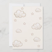 Bear Balloons Bearly Wait Twins Baby Dusche Einladung (Rückseite)