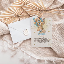 Bear Balloons Blue Books for Baby Shooter