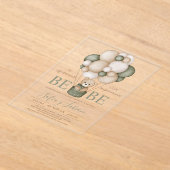 Bear Balloons Boy Baby Dusche Akryllische Einladun Acryleinladungen (Ablage )