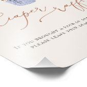 Bear Balloons Diaper Raffelzeichen Fotodruck (Ecke)