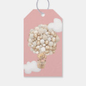 Bear Balloons Girl Baby Shooter Geschenkanhänger (Rückseite)