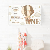 Bear Balloons Junge Mädchen 1. Geburtstag Banner (Insitu)