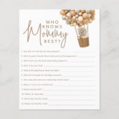 Bear Balloons Modern Gender Neutra Duwer Game (Vorderseite)