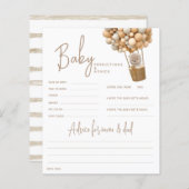 Bear Balloons Modern Gender Neutra Duwer Game (Vorne/Hinten)