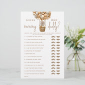 Bear Balloons Modern Gender Neutra Duwer Game (Stehend Vorderseite)