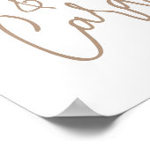 Bear Balloons Moderne Babydusche Geschenke und Kar Poster (Ecke)