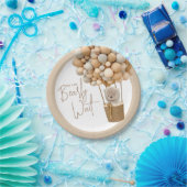 Bear Balloons Moderne geschlechtsneutrale Babydusc Pappteller (Party)