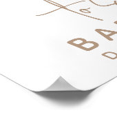 Bear Balloons Moderne geschlechtsneutrale Babydusc Poster (Ecke)