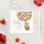 Bear Balloons Moderne geschlechtsneutrale Babydusc Serviette (Beispiel)