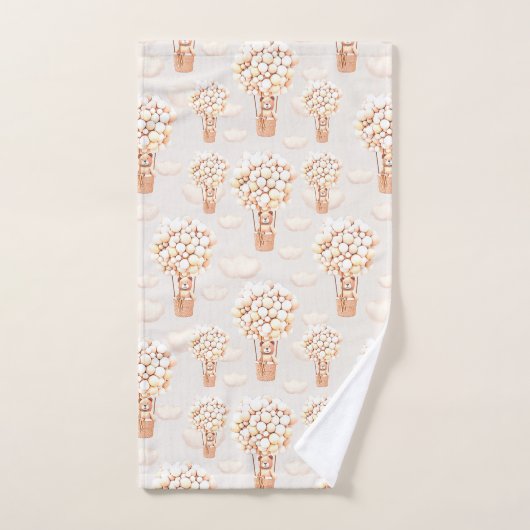 Bear Balloons Packpapier Badhandtuch Set (Handtuch)