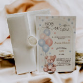 Bear Balloons Vintage Geschlechtsoffenbarung Einladung