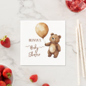 Bear Balloons Wolken warten Baby-Dusche frühzeitig Serviette (Beispiel)