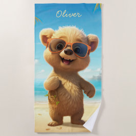 Bear Beach Kids Handtücher für Beach Days