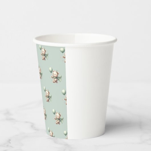 Bear Bear Baby Dusche Papiertücher Pappbecher (Links)