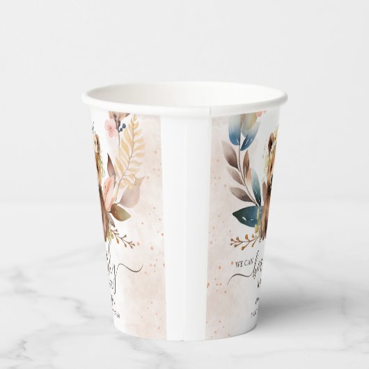 Bear Bear Baby Shooting Paper Cup Pappbecher (Rechts)