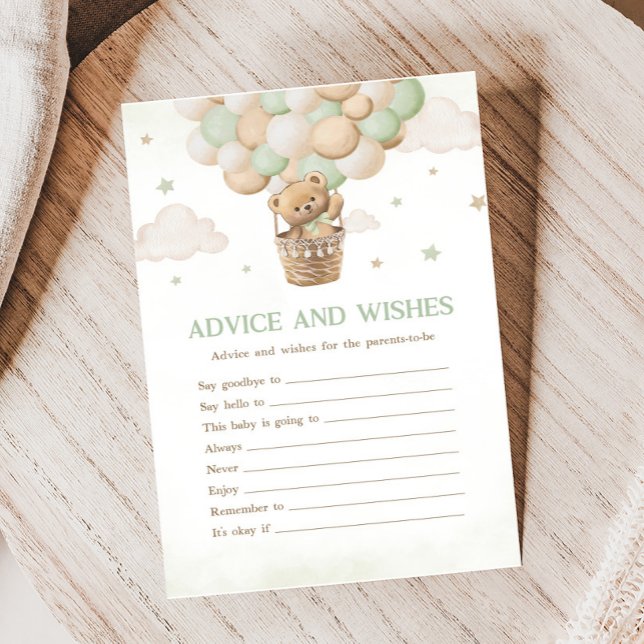 Bear Bear Baby Shower Addon & Wishings Game (Bearly Wait Bear Baby Shower Game)