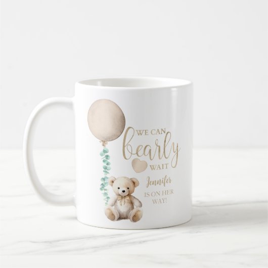 Bear Bear Baby Shower Coffee Kaffeetasse (Links)