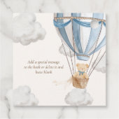 Bear Bear Bear Bear Bearly Wait Danke Baby Dusche Geschenkanhänger (Rückseite)