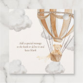 Bear Bear Bear Bear Bearly Wait Danke Tan Baby Dus Geschenkanhänger (Rückseite)